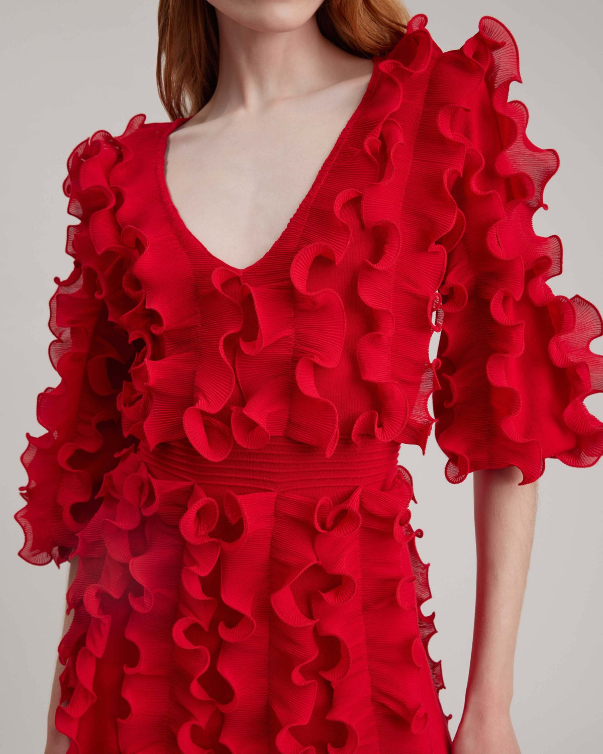 Robe Prose à manches mi-longues - Tango Red