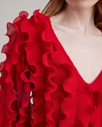 Robe Prose à manches mi-longues - Tango Red