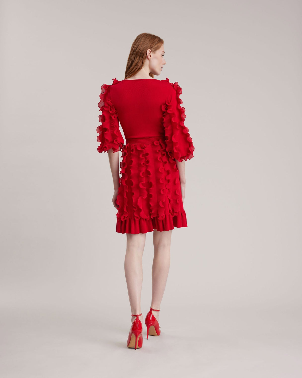 Robe Prose à manches mi-longues - Tango Red