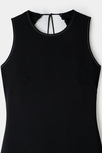 Buco midi dress in wool blend - Black