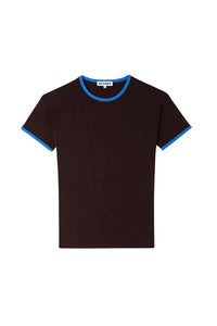 Contrast T-shirt - Chocolate Plum