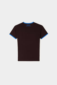 Contrast T-shirt - Chocolate Plum