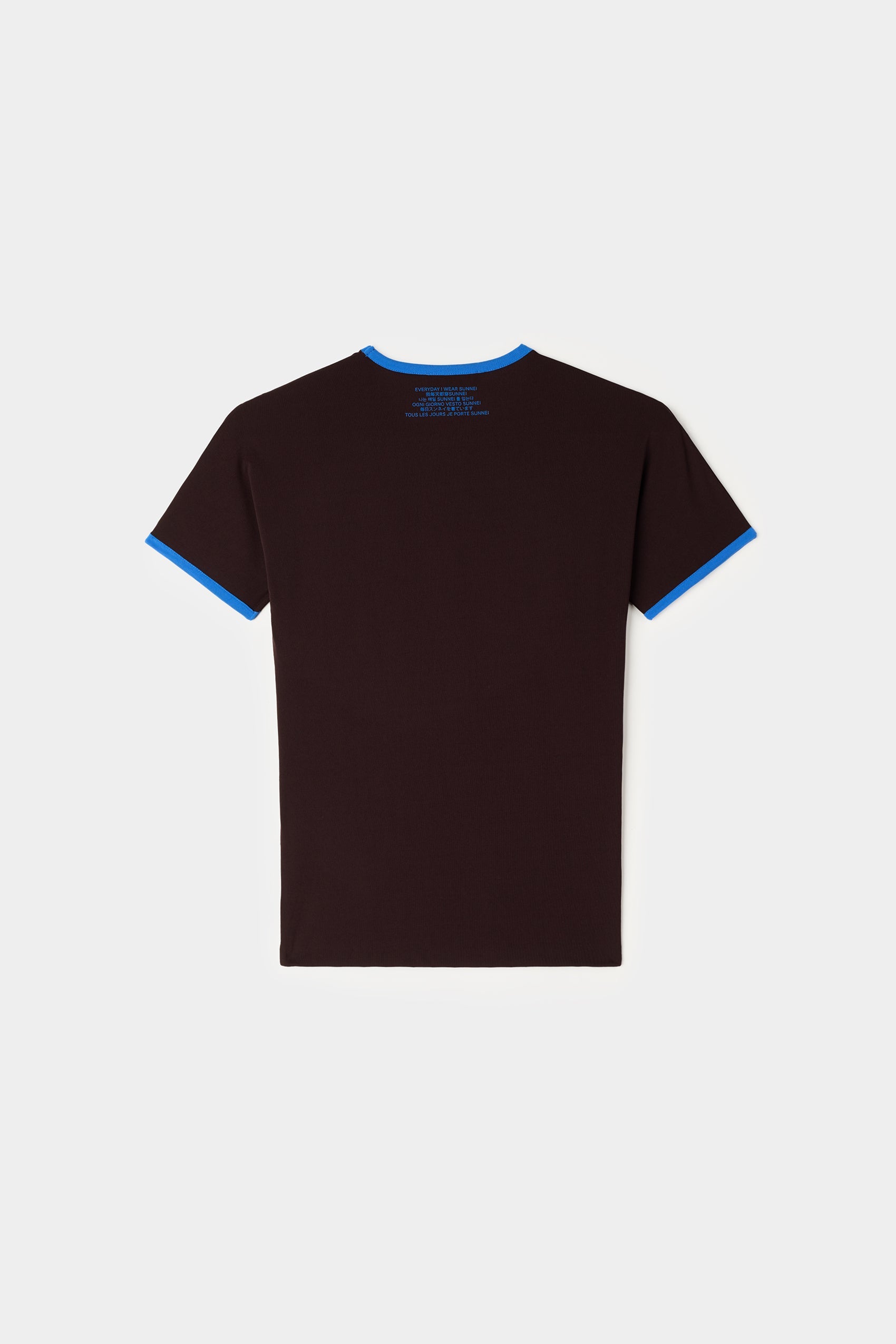 Contrast T-shirt - Chocolate Plum