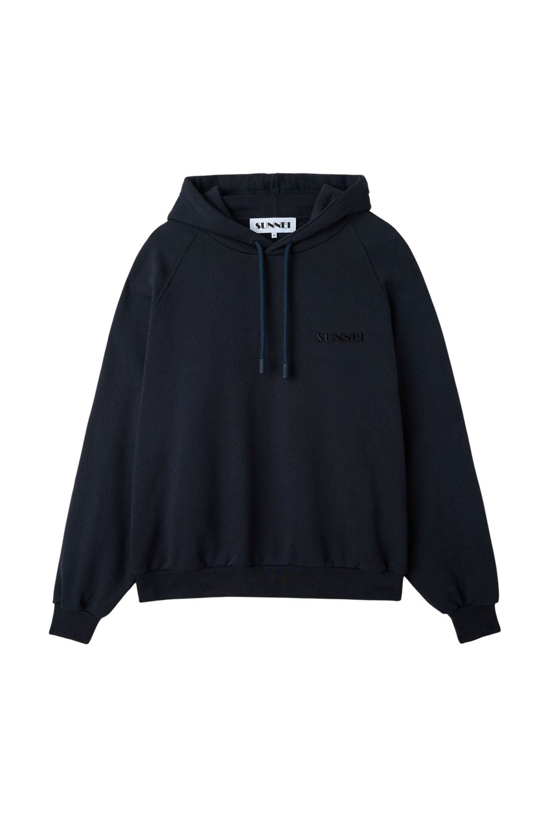 Hoodie with small logo - Blue