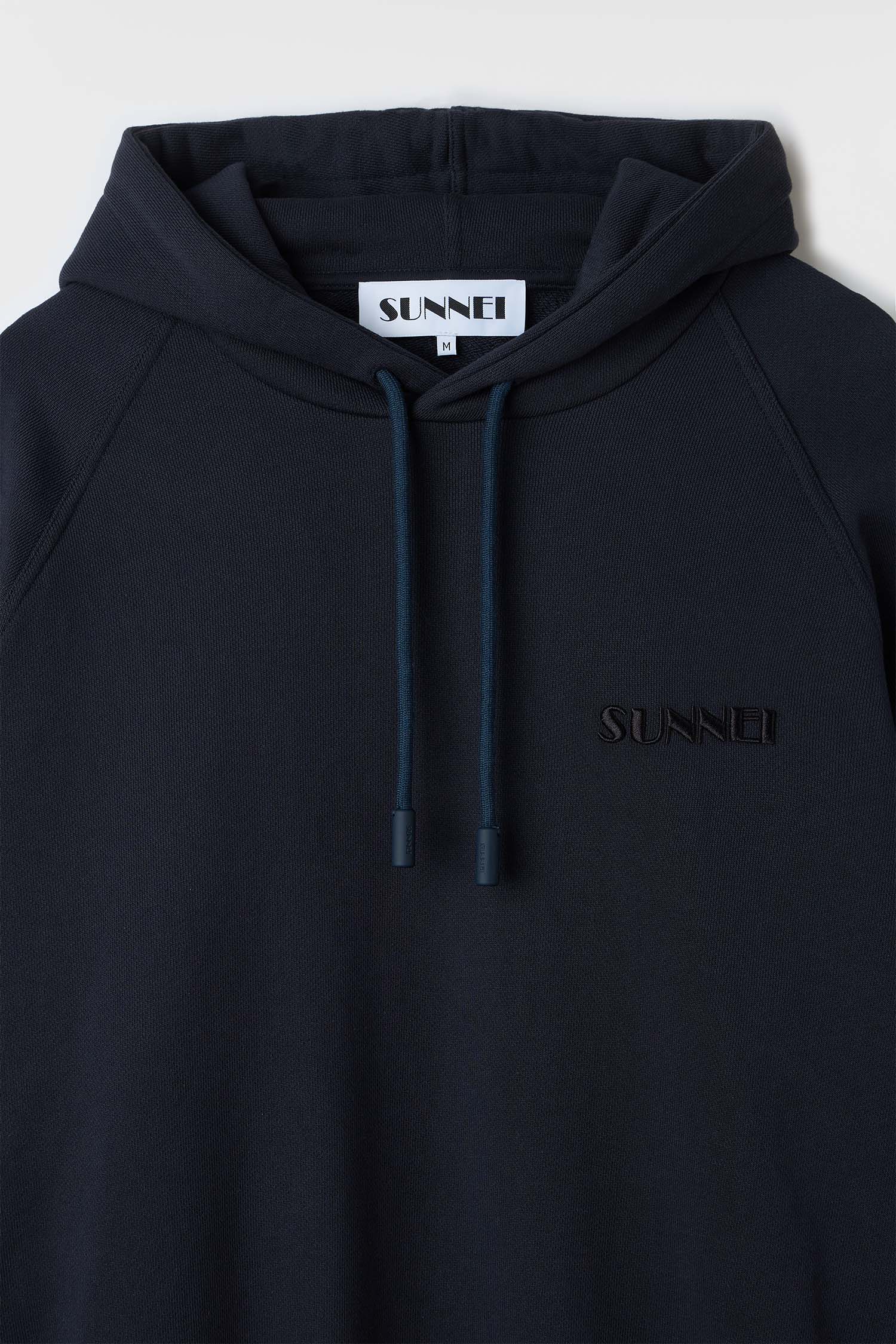 Hoodie with small logo - Blue