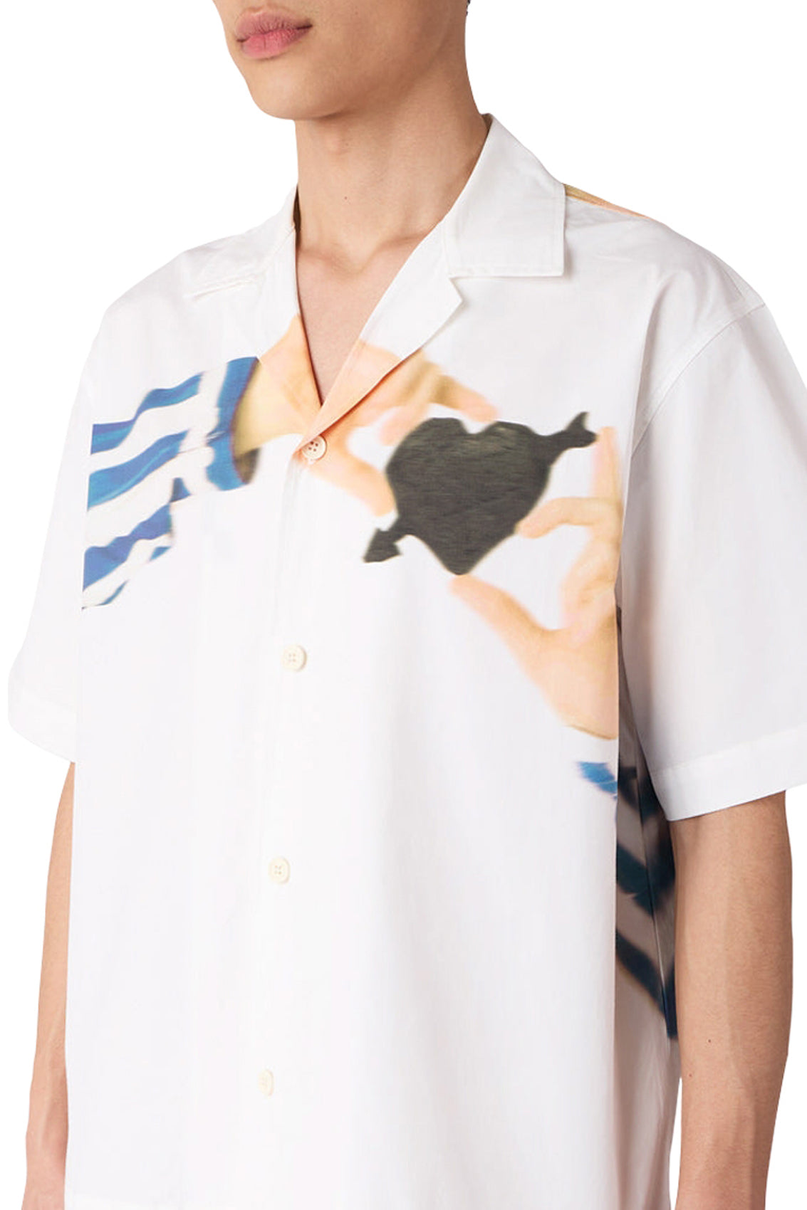 Cuore di pietra short-sleeved shirt - Off White & Multicolour
