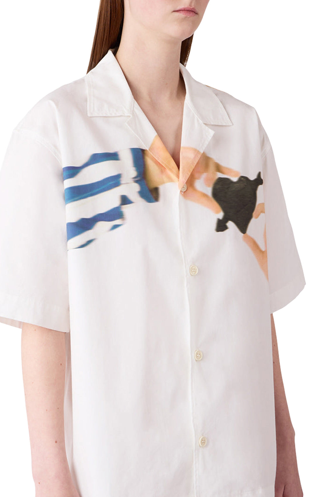 Cuore di pietra short-sleeved shirt - Off White & Multicolour