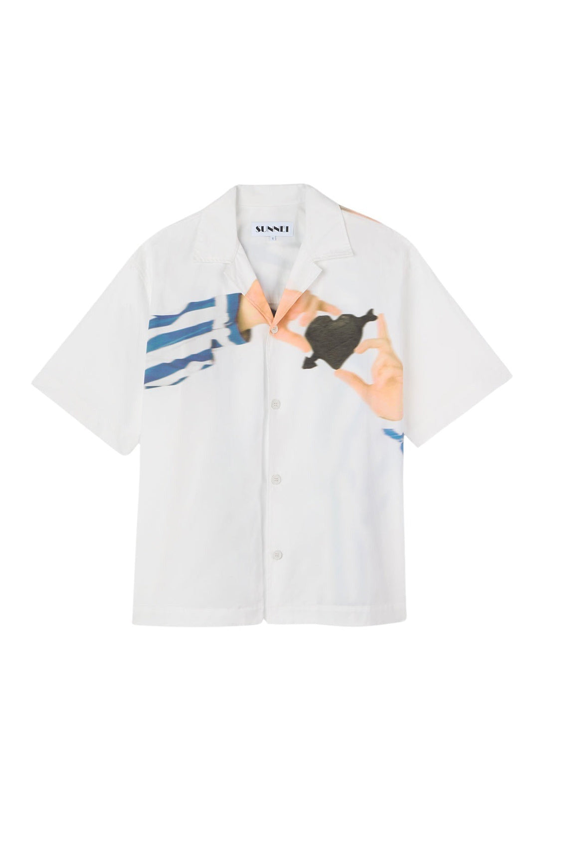 Cuore di pietra short-sleeved shirt - Off White & Multicolour