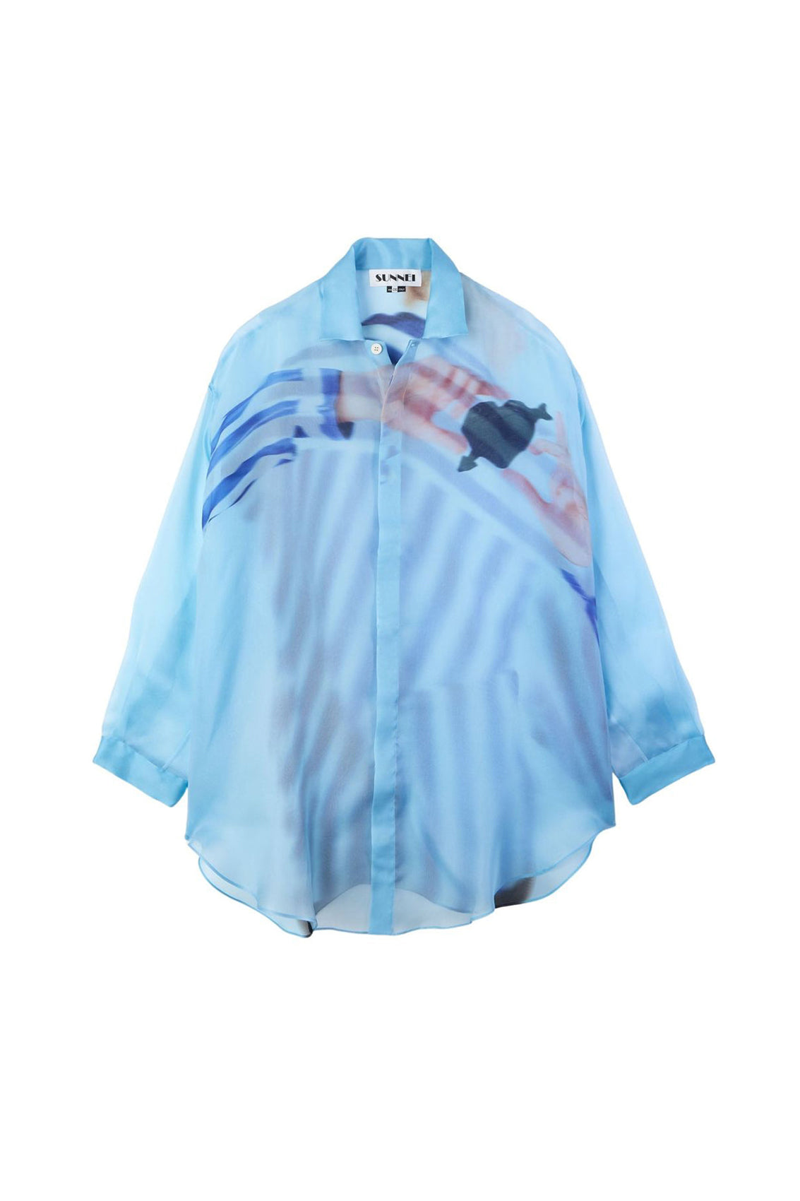 Cuore di pietra silk shirt - Azure