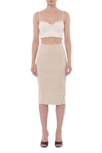 RECOLO MILK WHITE /// Jupe midi - Milk White
