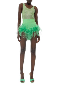 Shoking Green // Viscose stretch-knit pants
