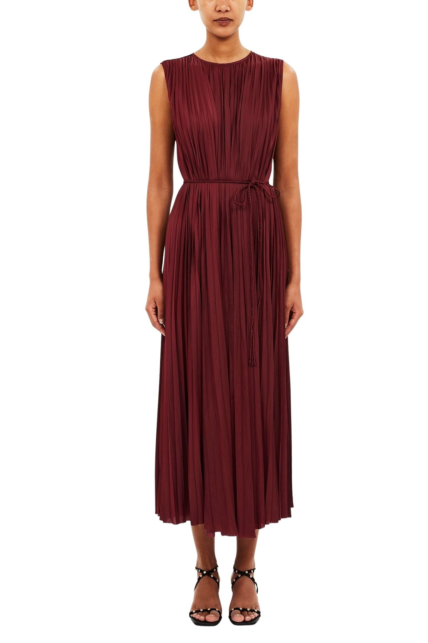 Fianna Pleated SL Midi Dress