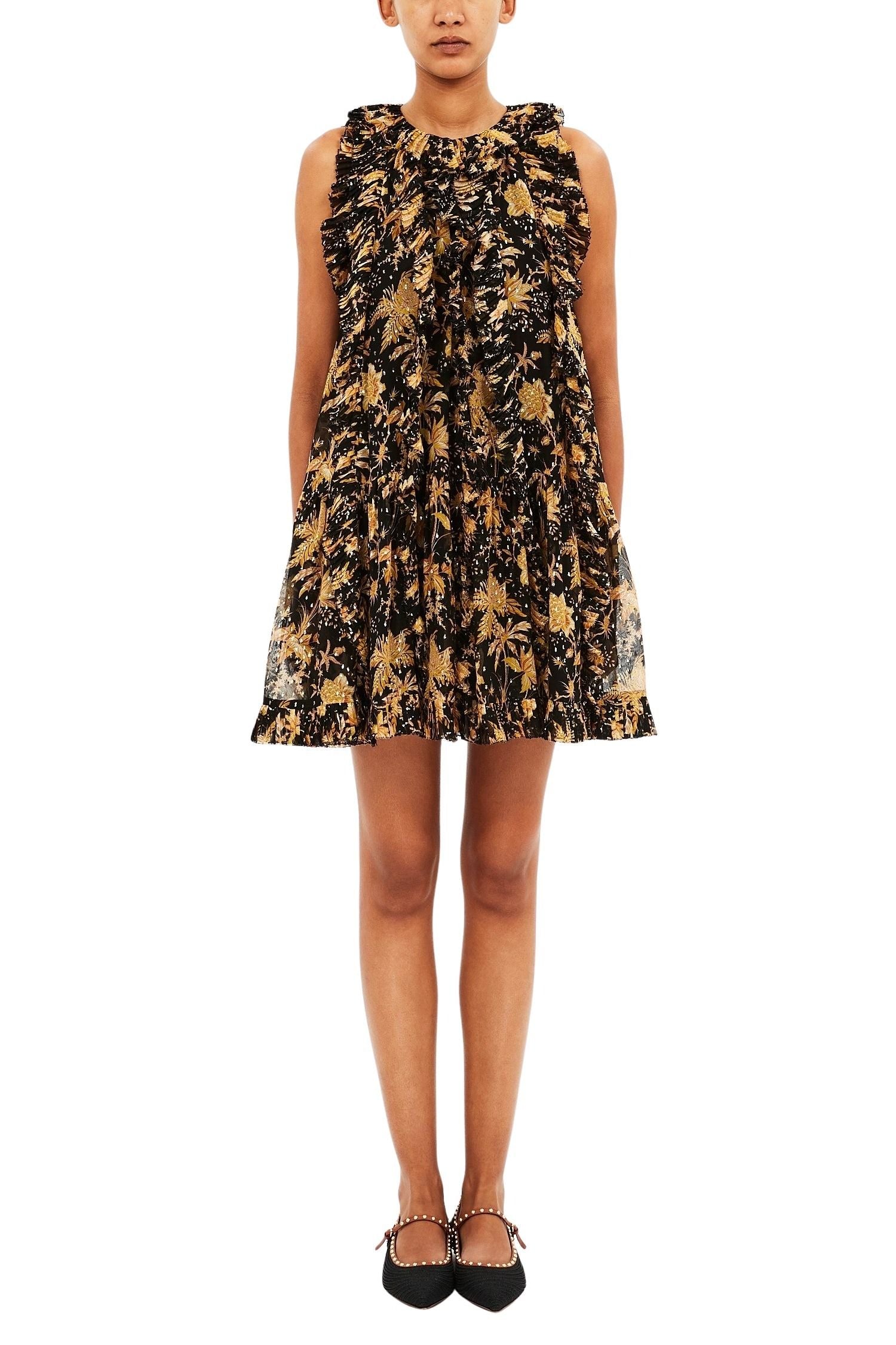 Signe Cascading Ruffle Mini Dress
