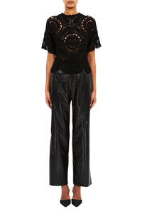 Maddalena SS Hand Crochet Top