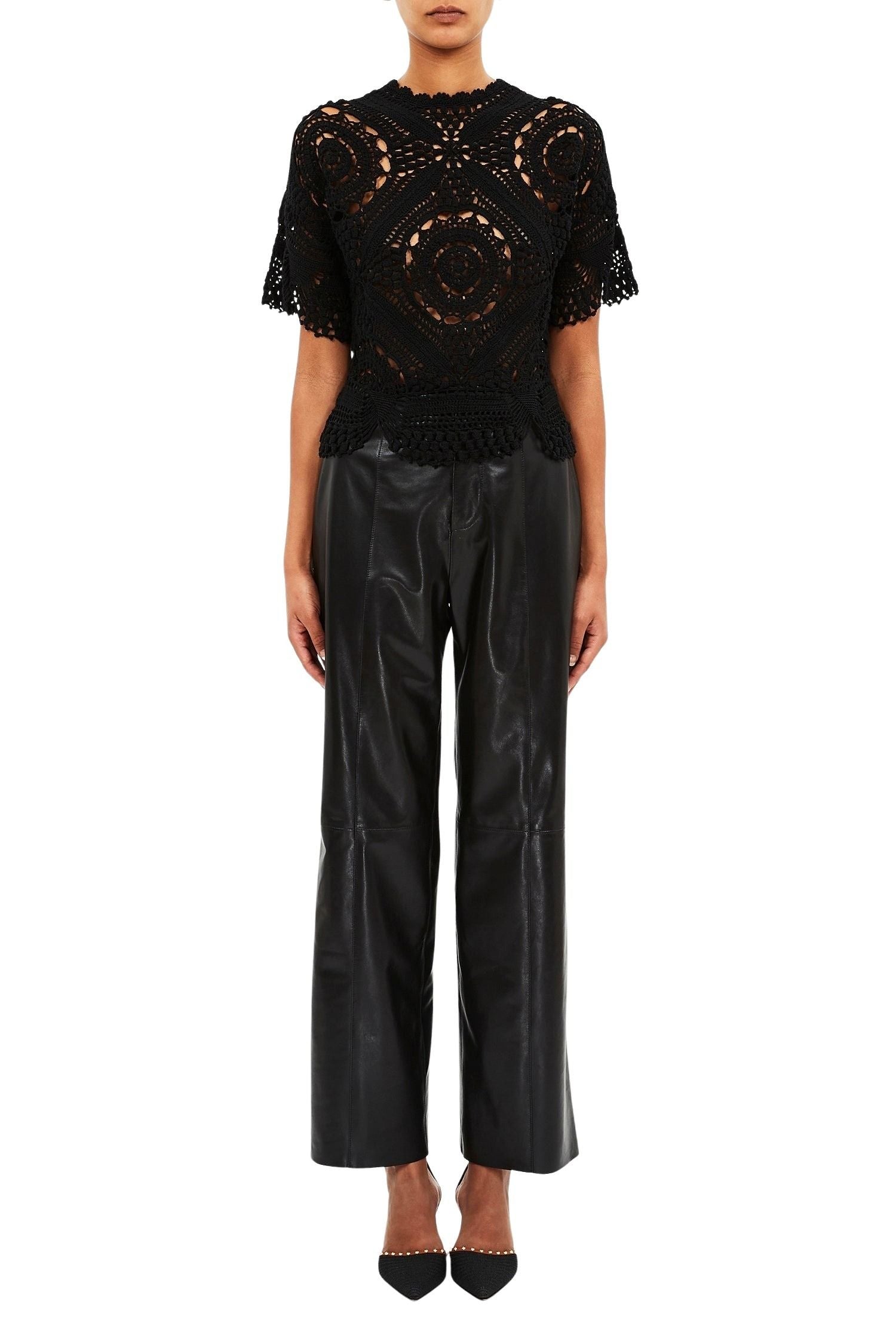 Maddalena SS Hand Crochet Top