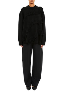 Ina Oversized Pullover w/ Fringe