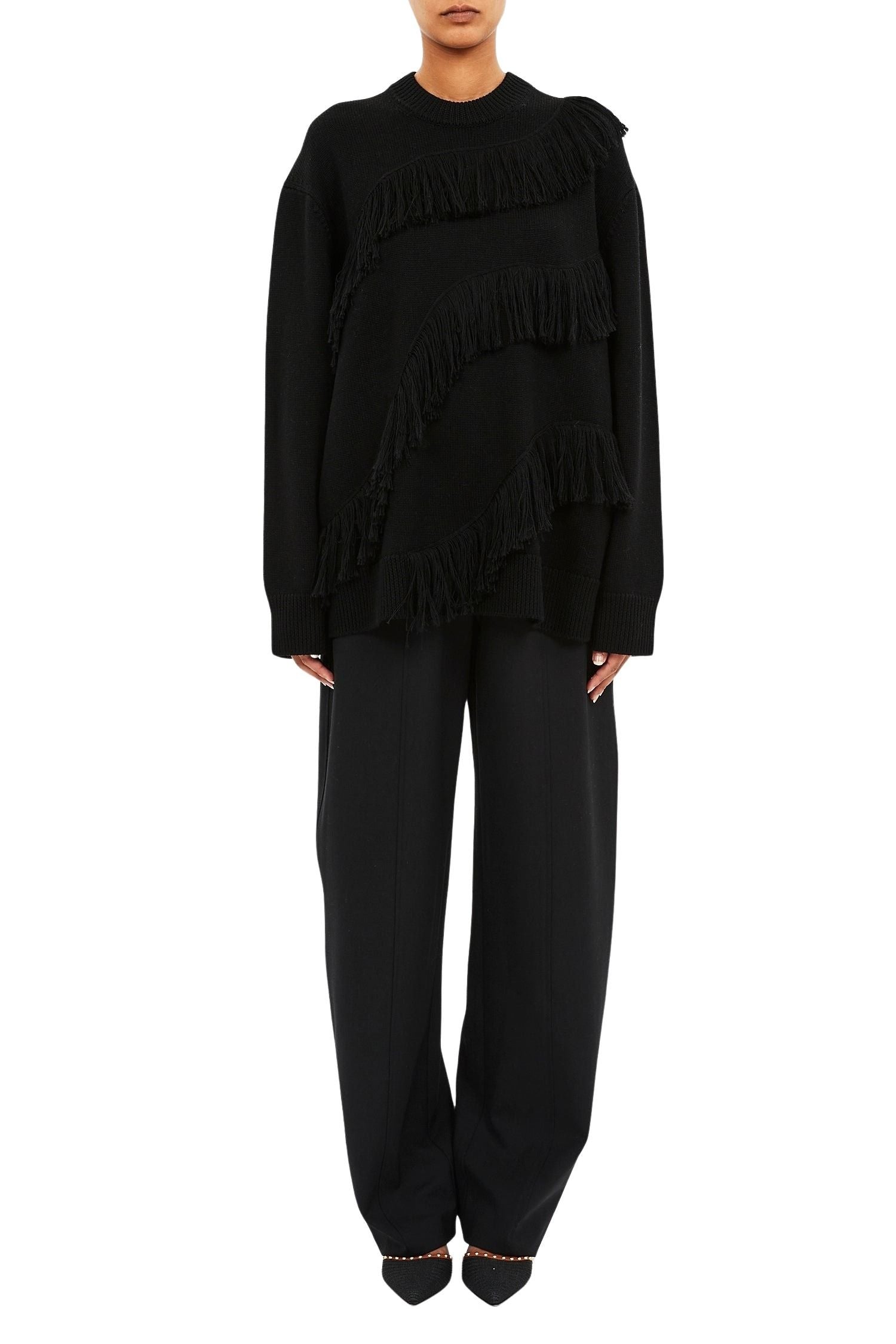Ina Oversized Pullover w/ Fringe