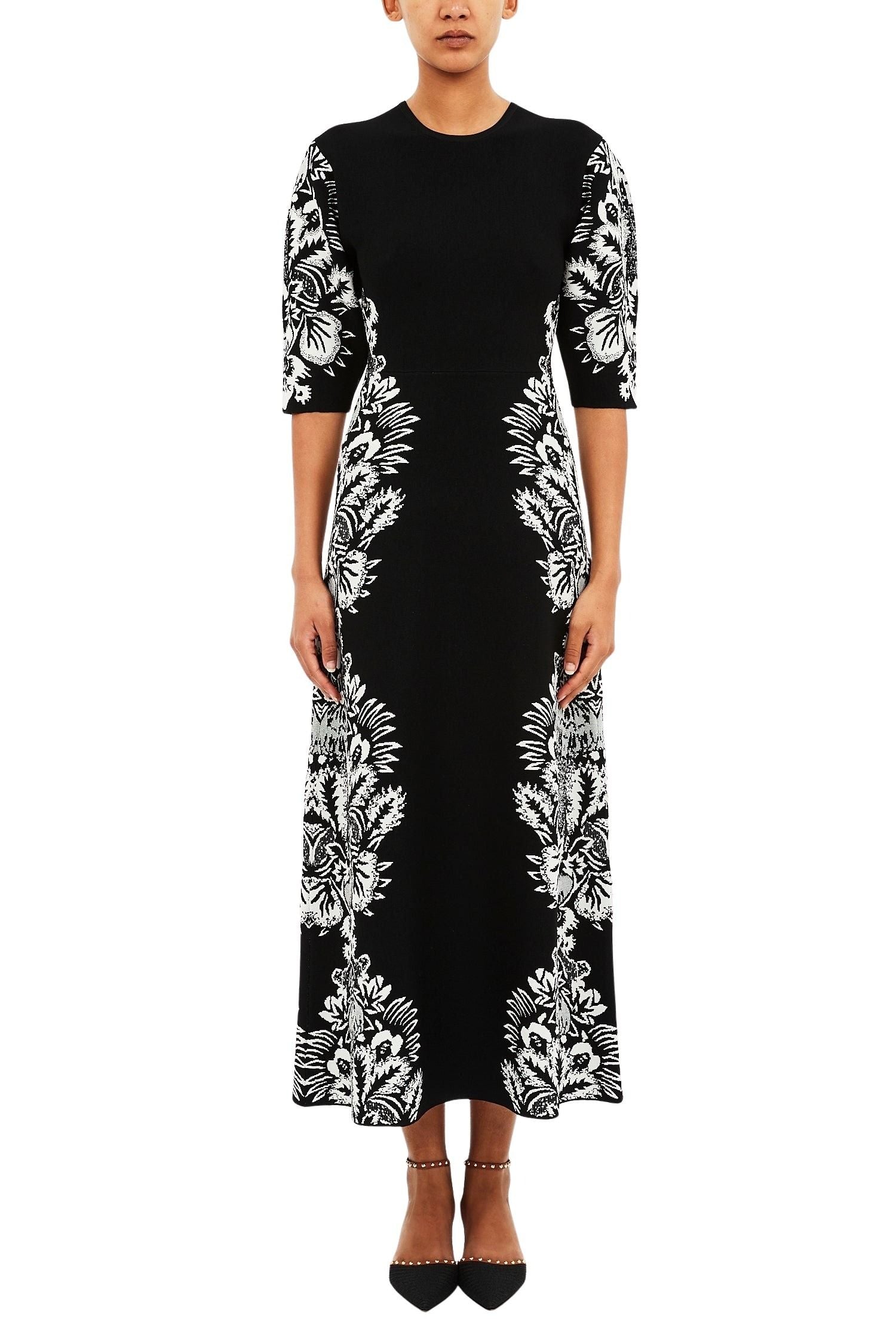Liana Jacquard SL Midi Dress