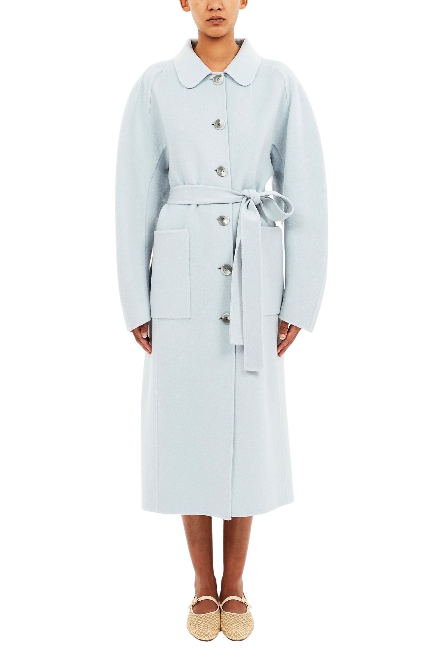 Lisbeth Long Wool Coat w/ Belt