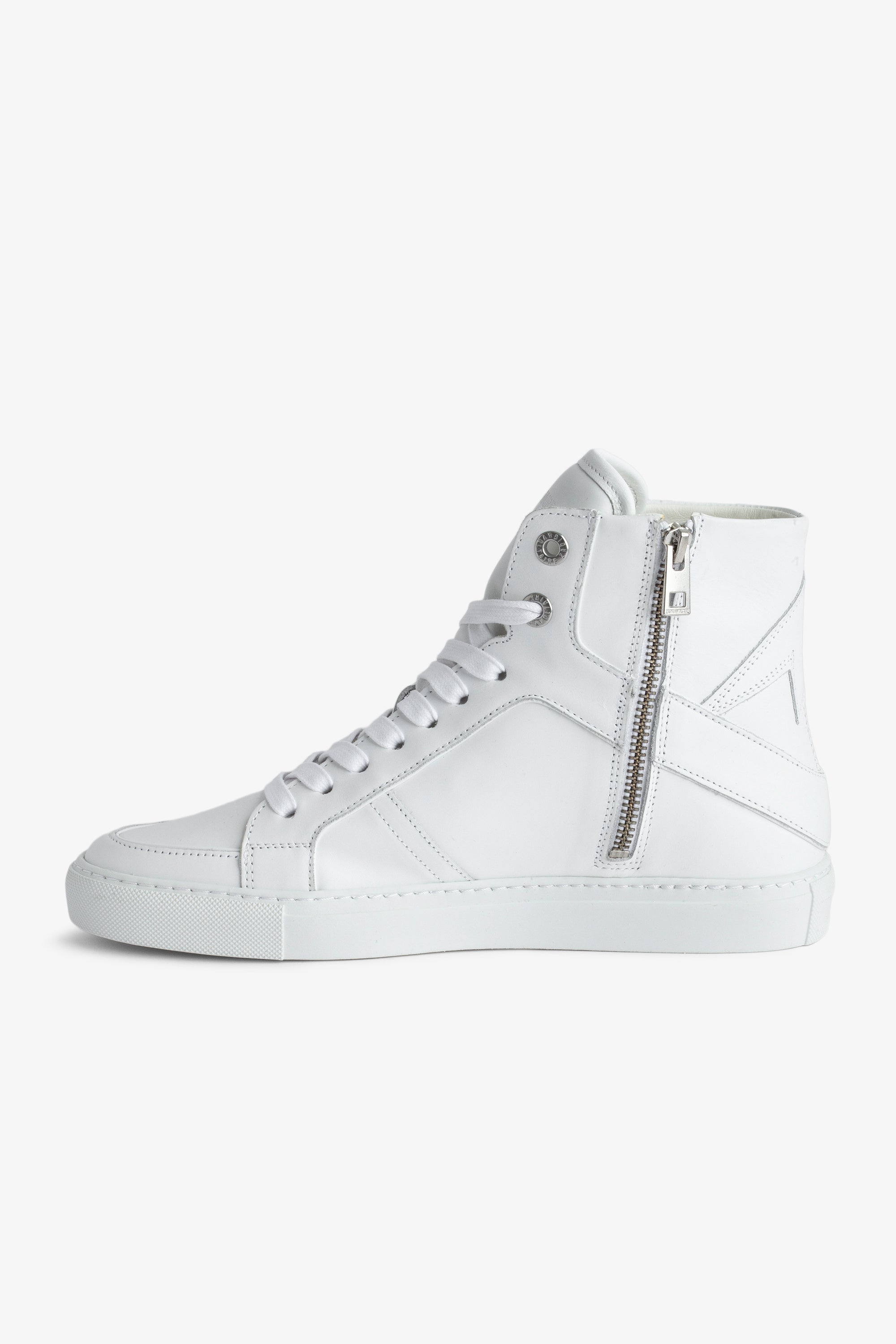 Sneakers montantes à logo " ZV" 1747 High Flash en cuir - Blanc