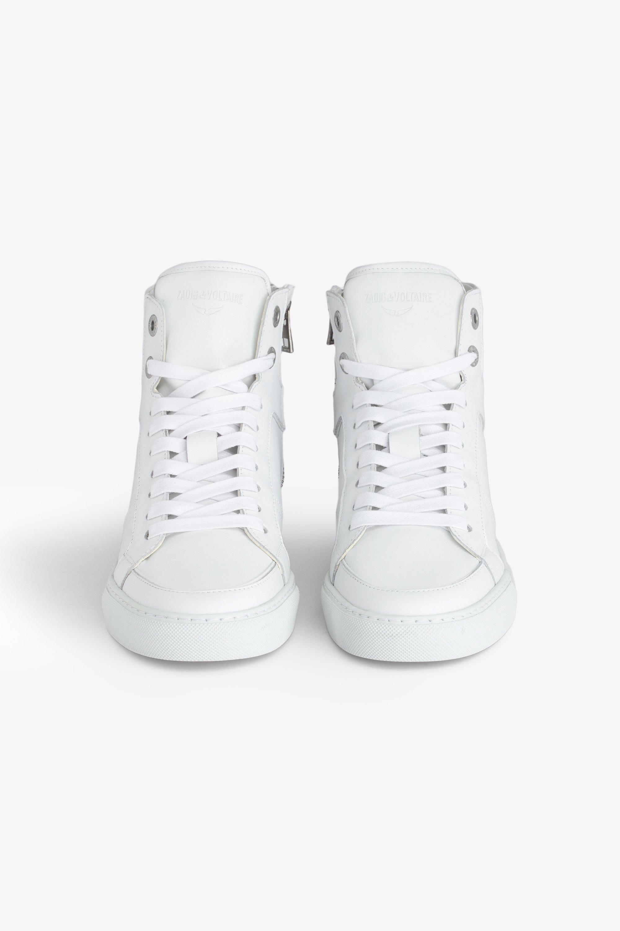 Sneakers montantes à logo " ZV" 1747 High Flash en cuir - Blanc