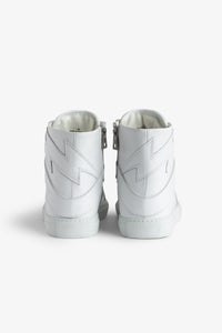 Sneakers montantes à logo " ZV" 1747 High Flash en cuir - Blanc
