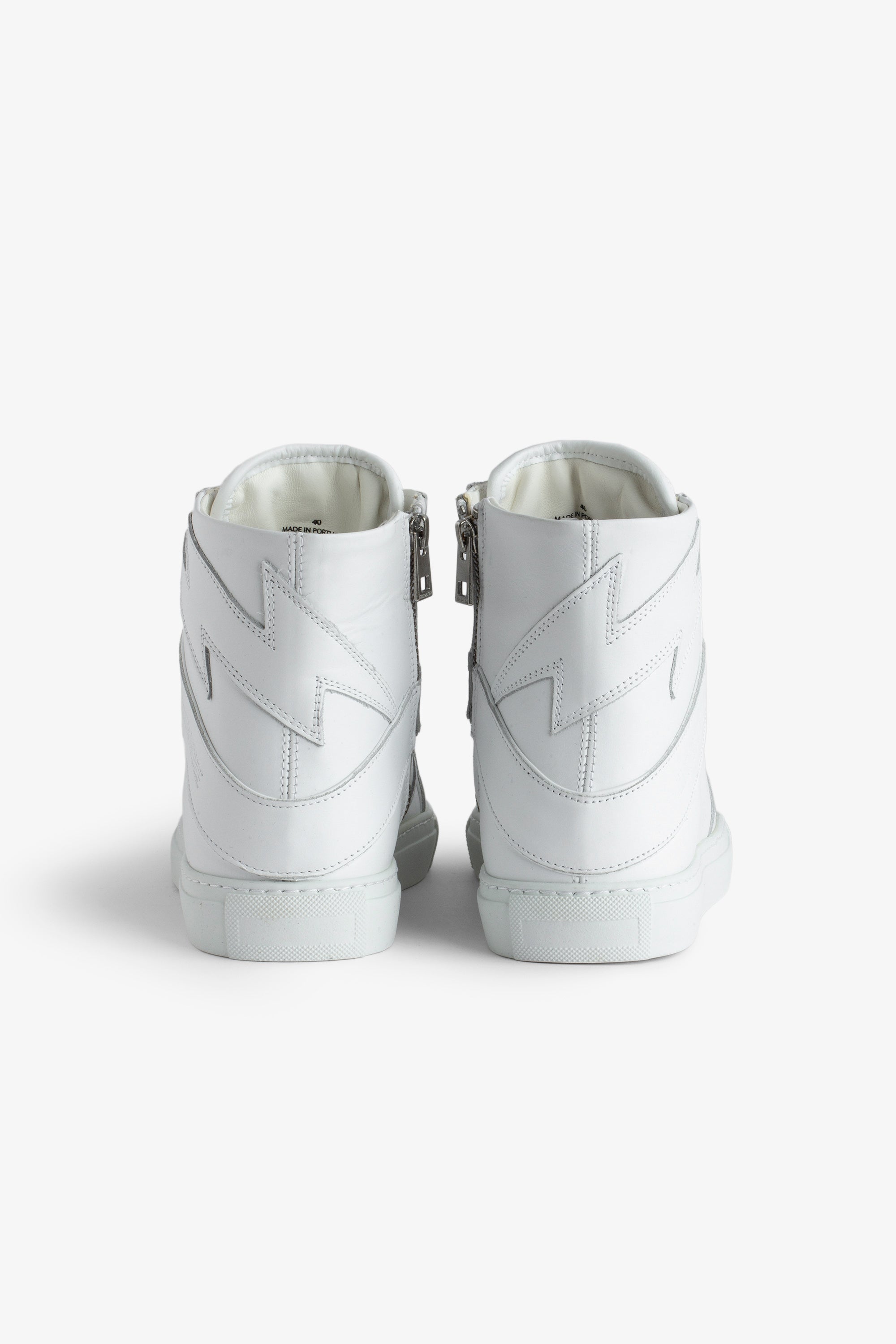 Sneakers montantes à logo " ZV" 1747 High Flash en cuir - Blanc