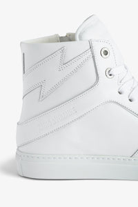 Sneakers montantes à logo " ZV" 1747 High Flash en cuir - Blanc