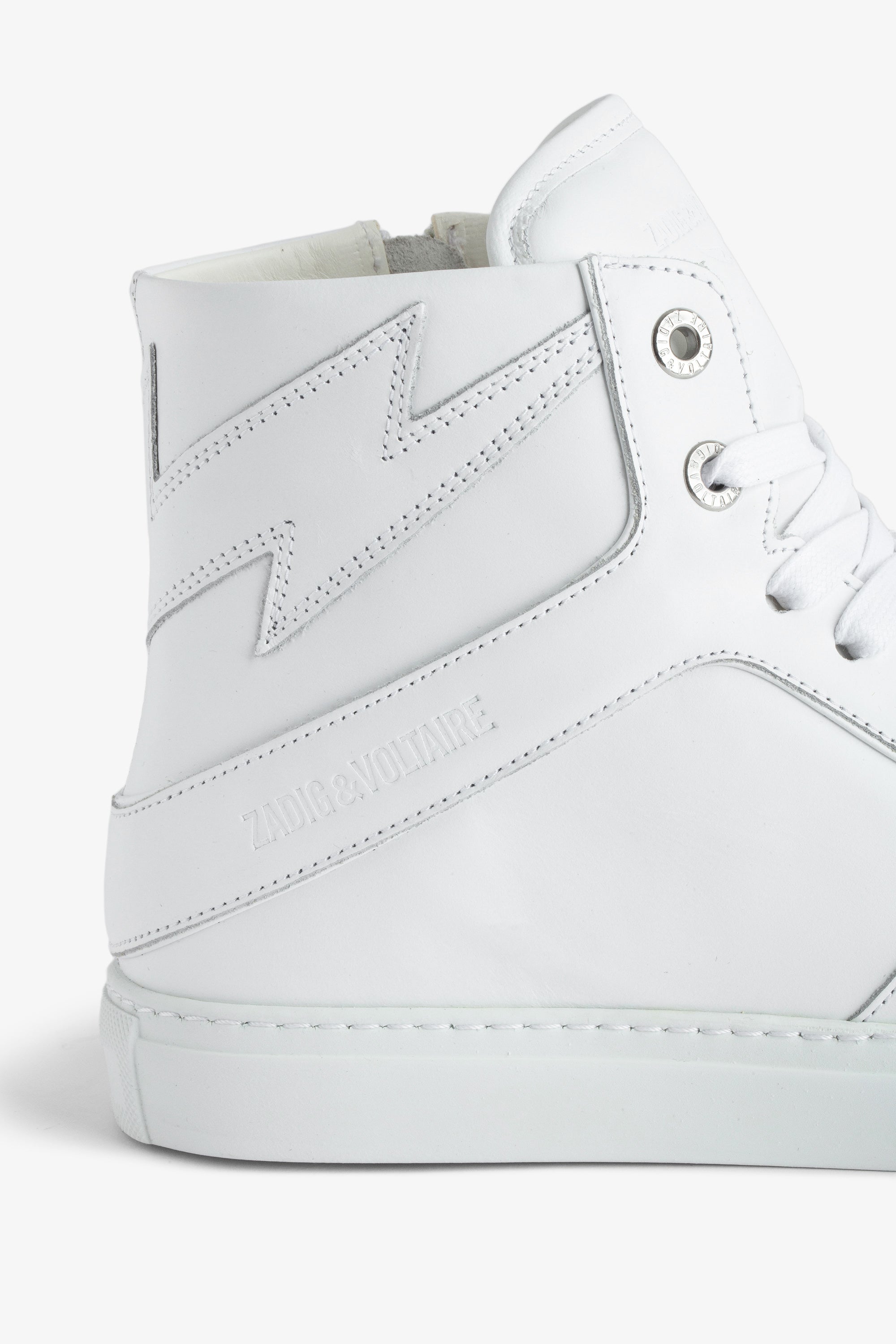 Sneakers montantes à logo " ZV" 1747 High Flash en cuir - Blanc