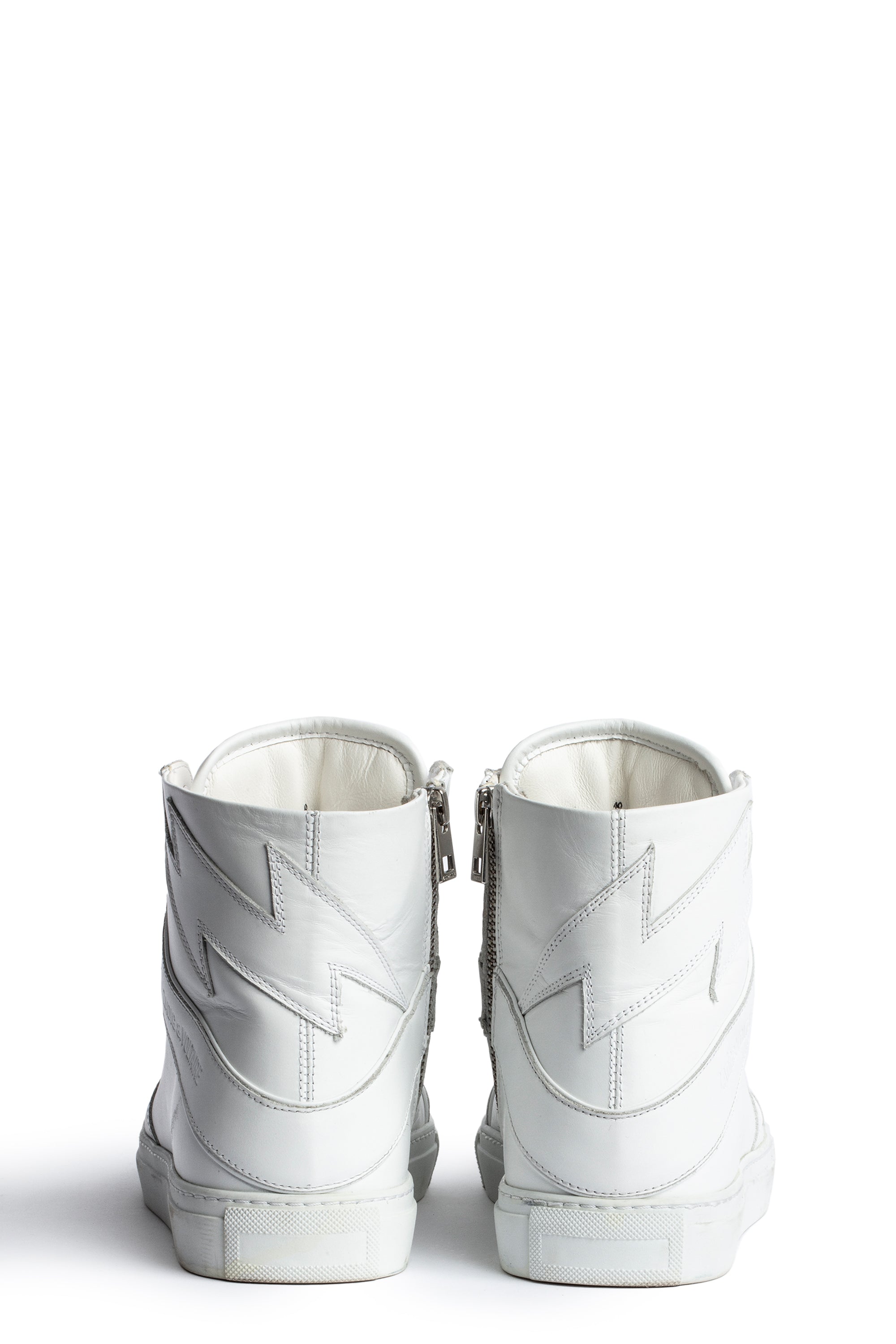 Sneakers montantes à logo " ZV" 1747 High Flash en cuir - Blanc