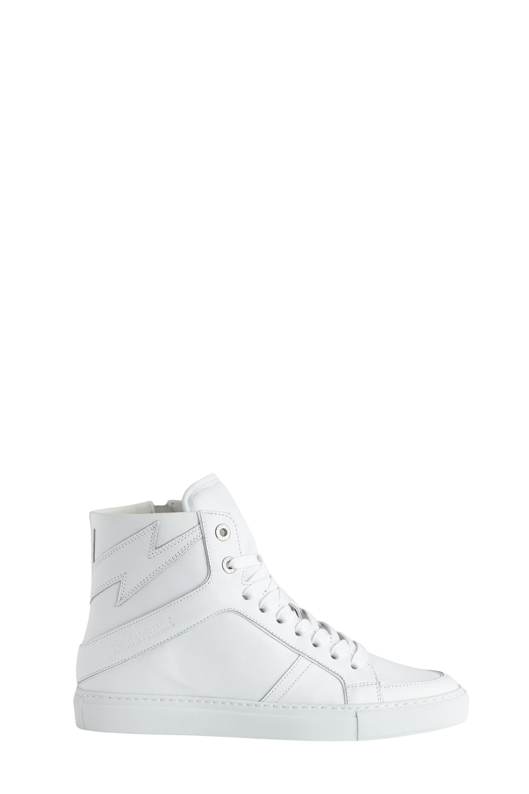 Sneakers montantes à logo " ZV" 1747 High Flash en cuir - Blanc