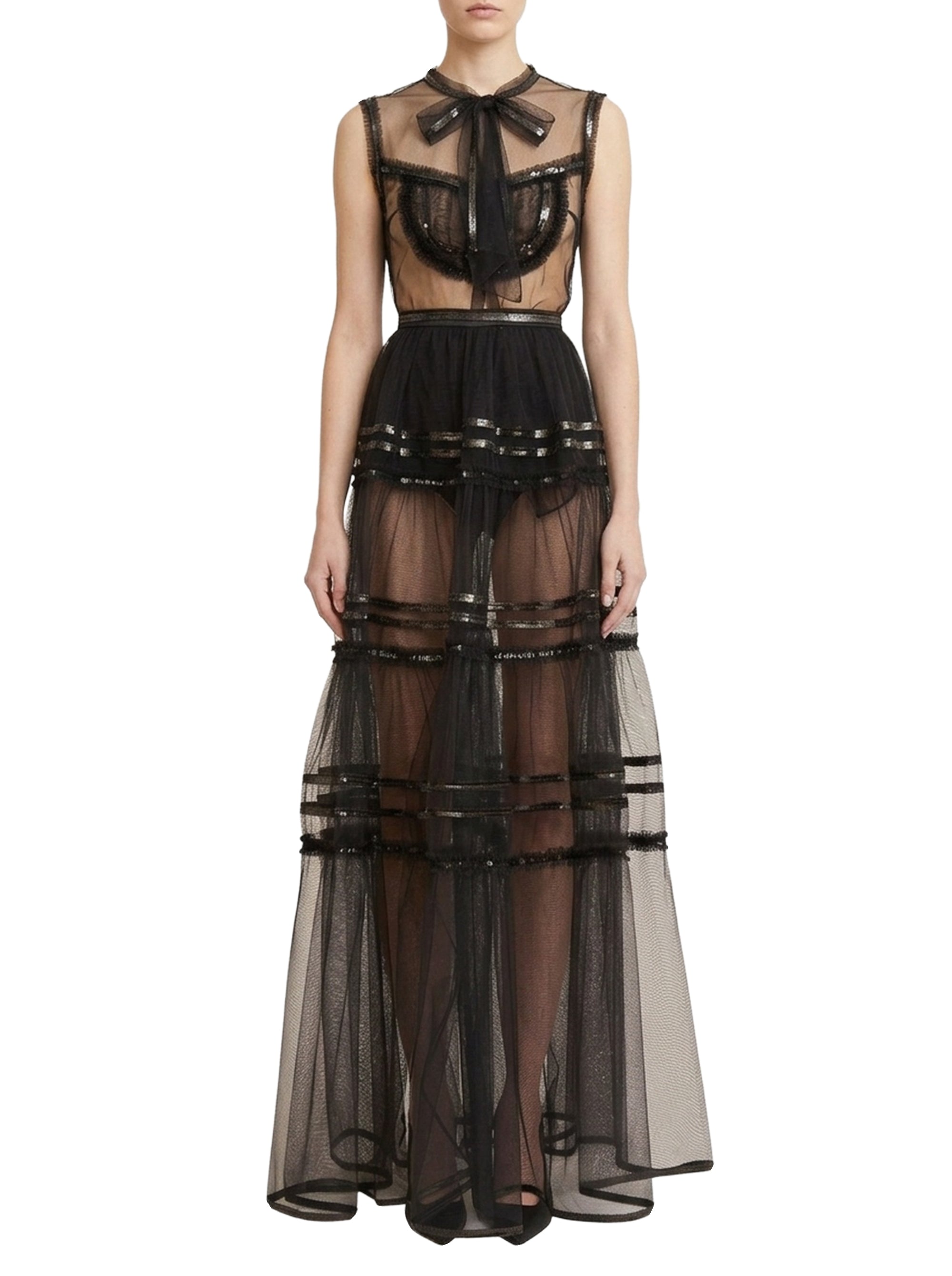 Jupe à volants et sequins en tulle - Raven