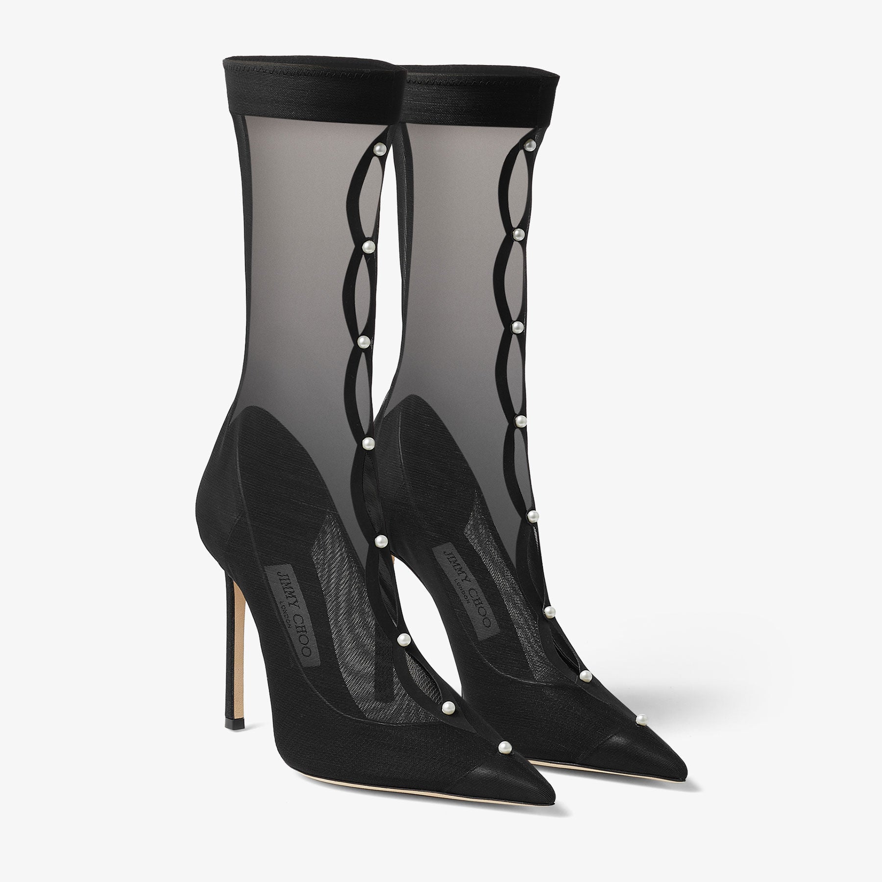 Bottes Psyche 110 à perles - Black & White