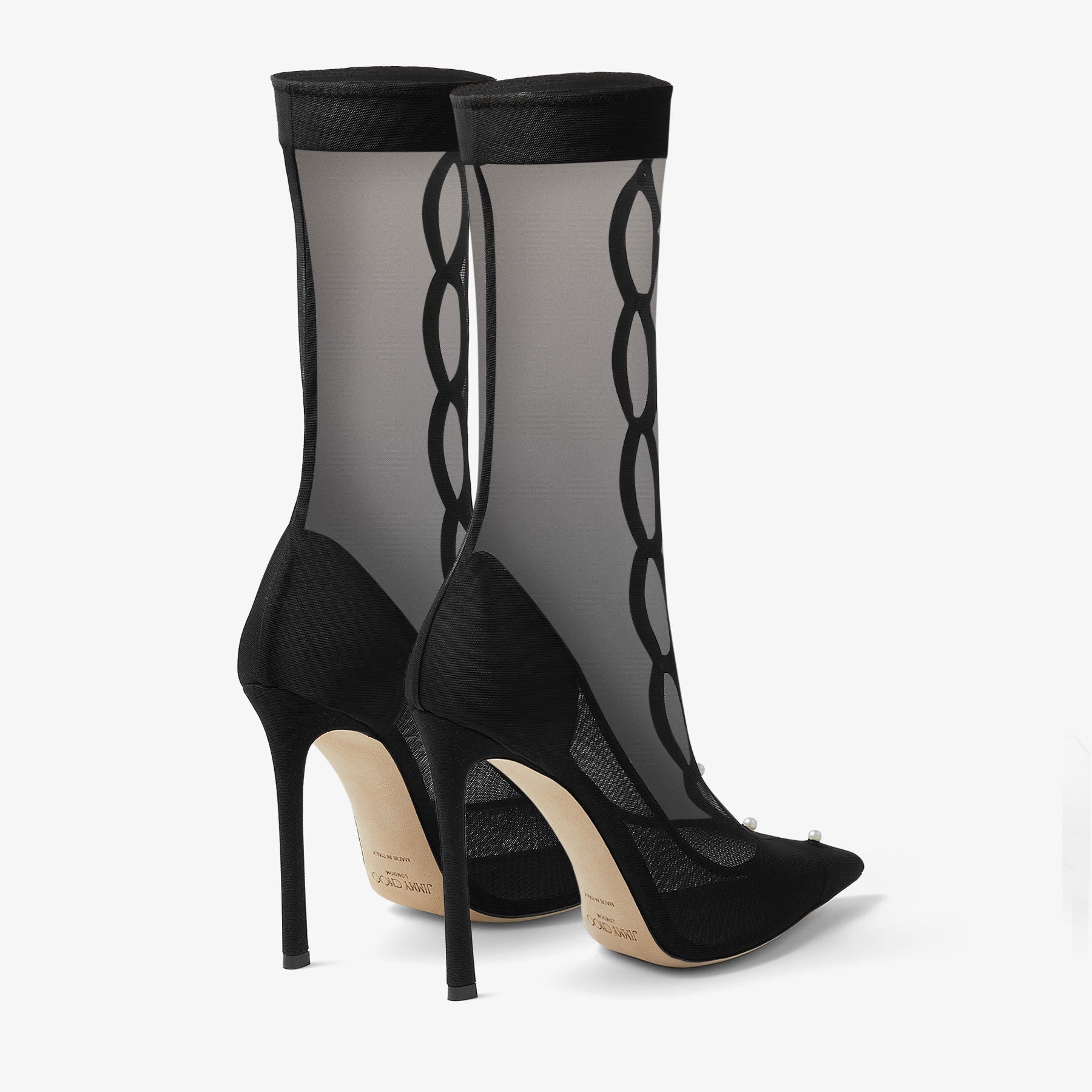 Bottes Psyche 110 à perles - Black & White