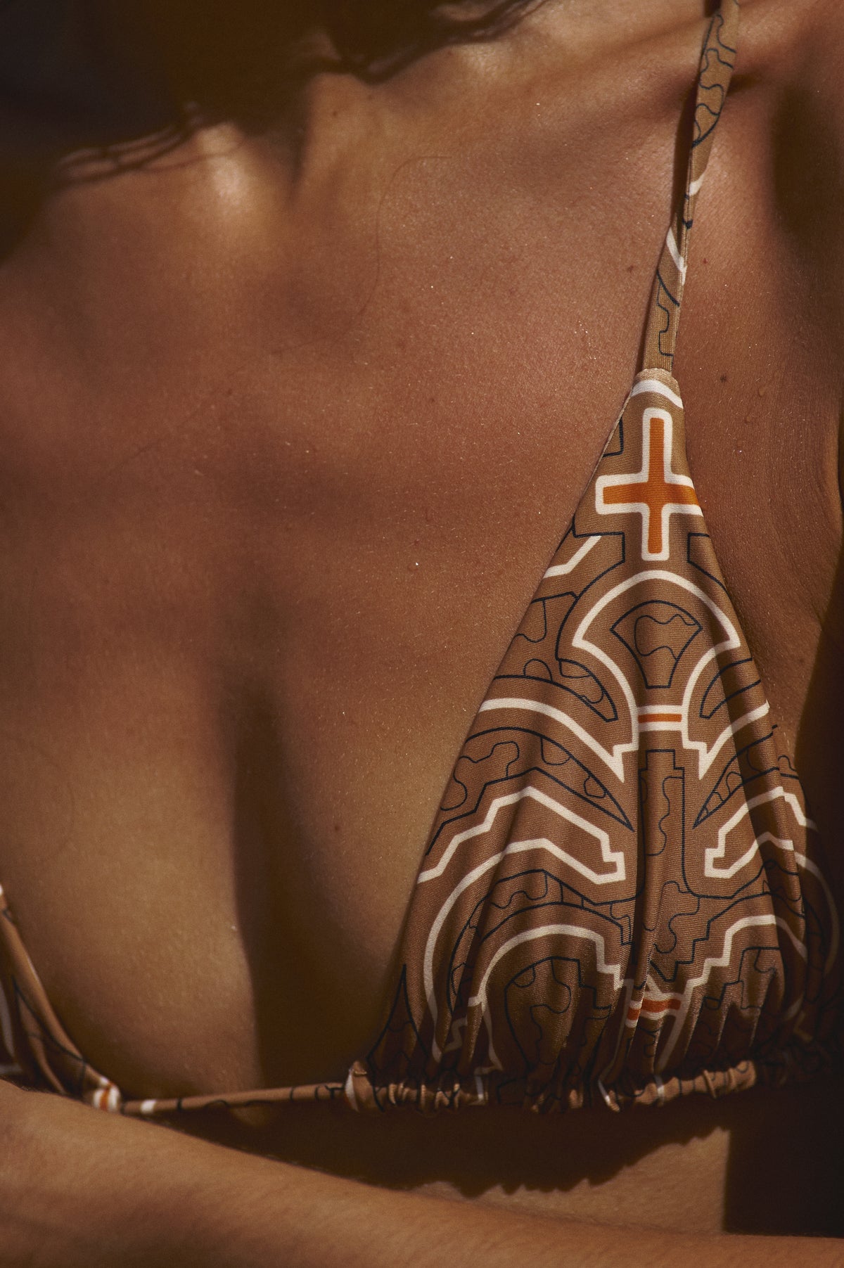 Camel / Palms Konibo Bikini Top