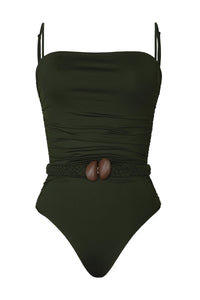 Green / Whispering Tides One Piece