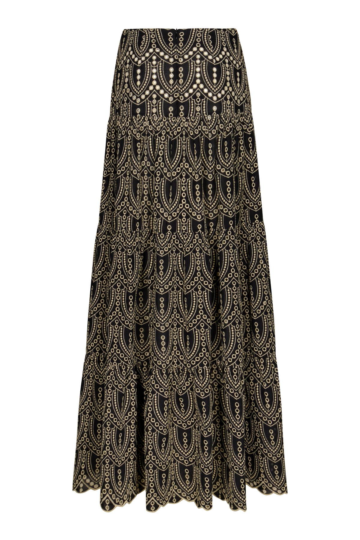 Black / Palm Rhythm Skirt