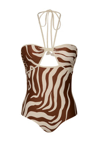 Brown / Sea Salt One Piece