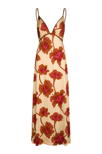 Camel / Sendero De Astromelias Dress