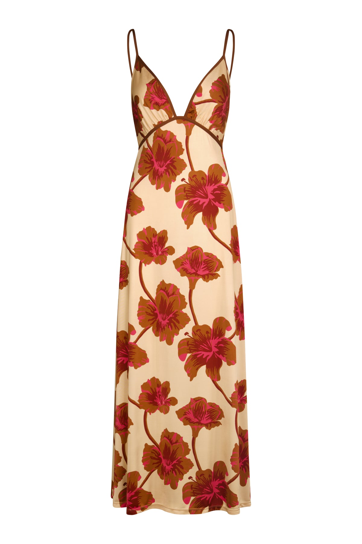Camel / Sendero De Astromelias Dress