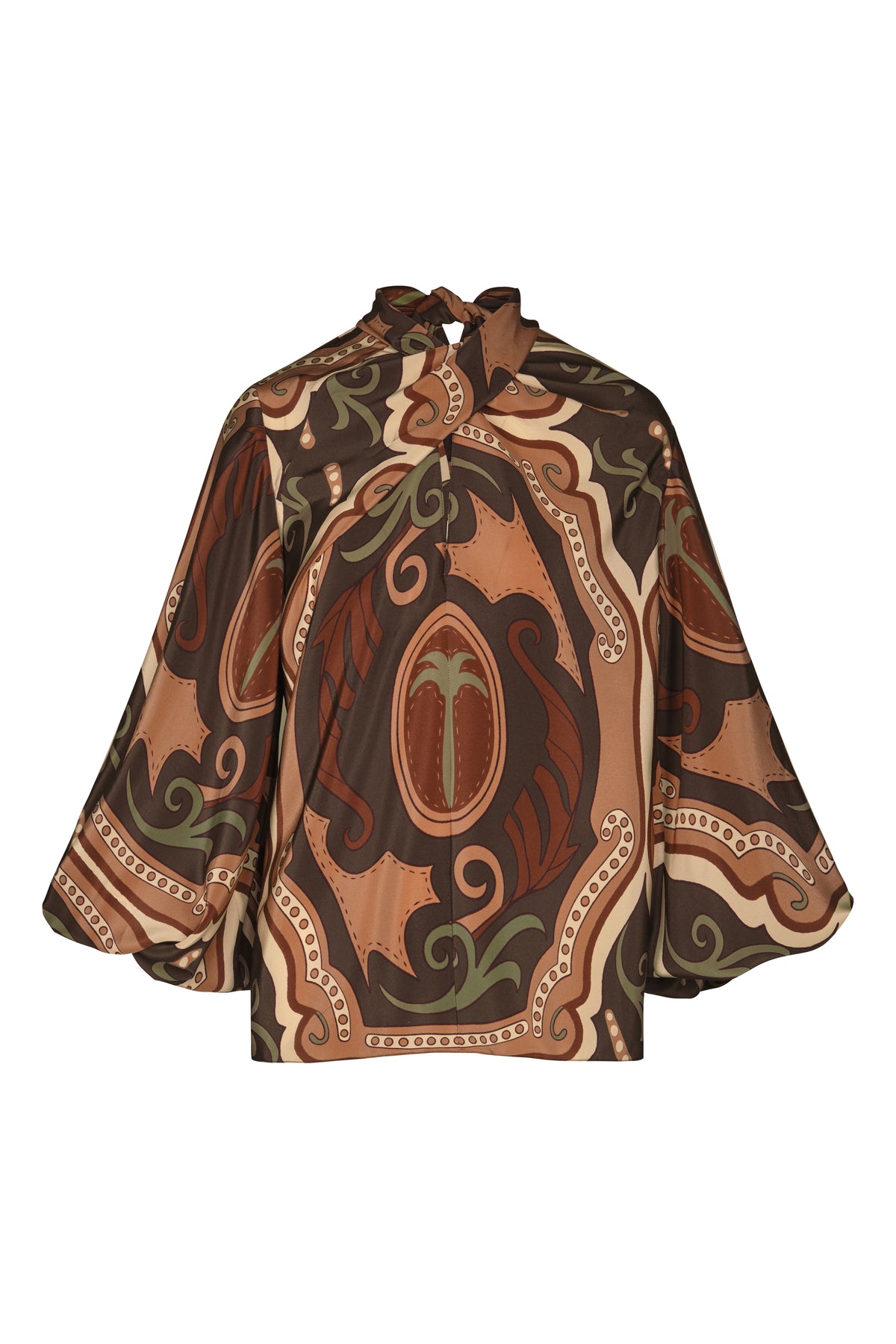 Brown / Intricate Islands Top