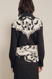Black / Cosmology Skirt