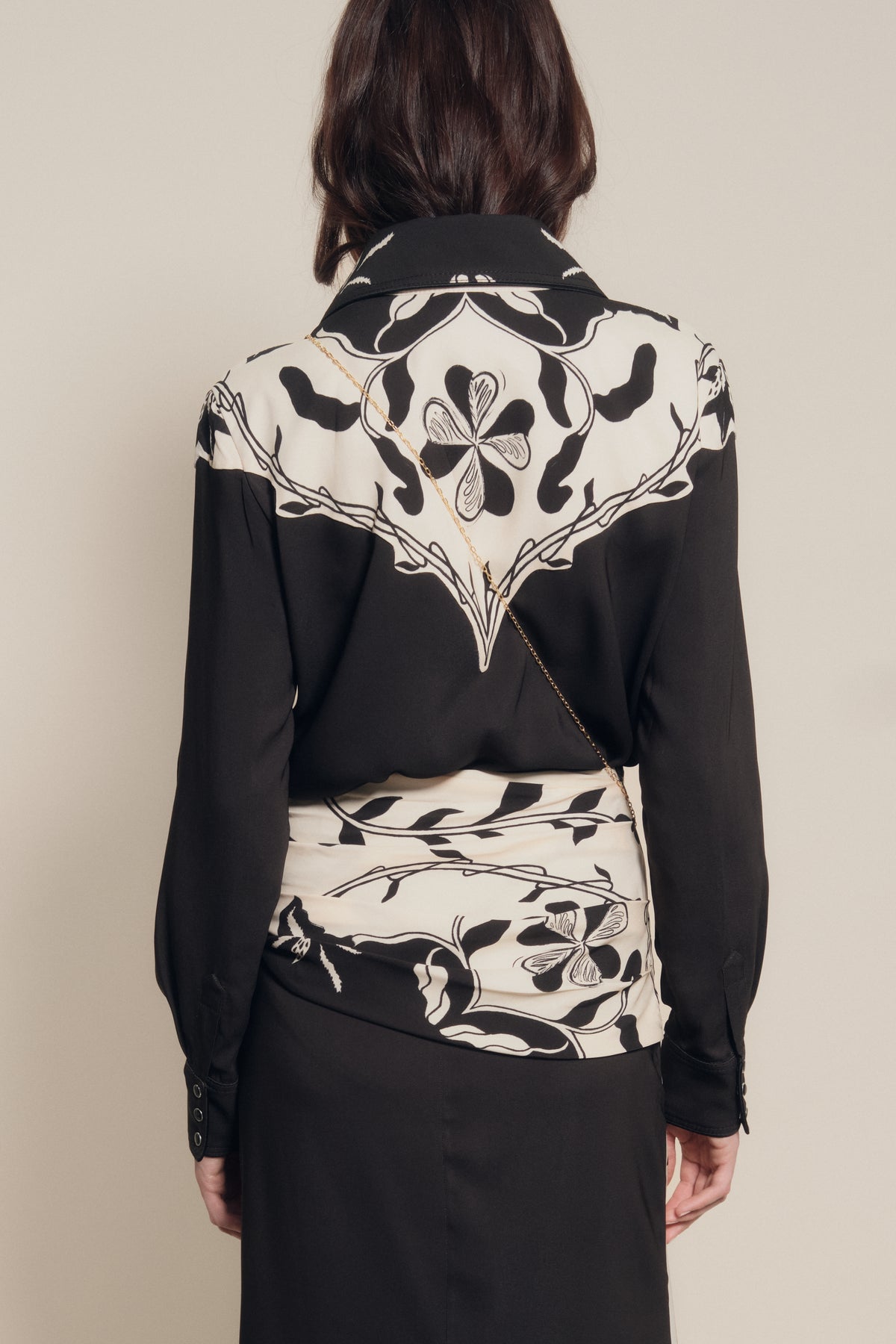 Black / Cosmology Skirt
