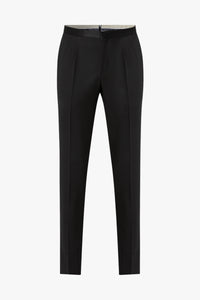 Costume tissé en laine et soie - Noir