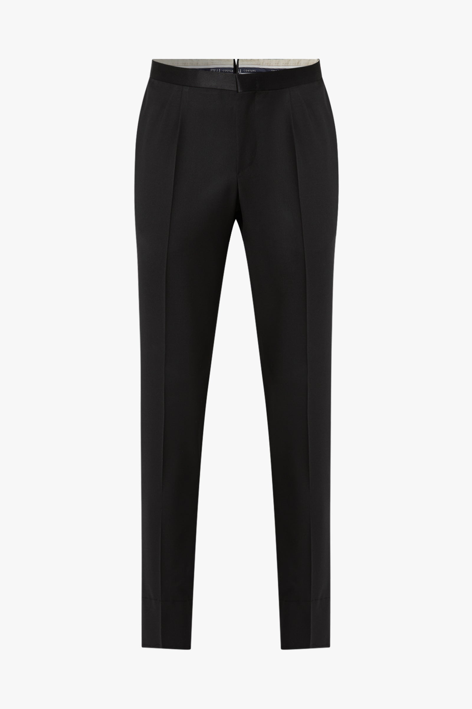Costume tissé en laine et soie - Noir