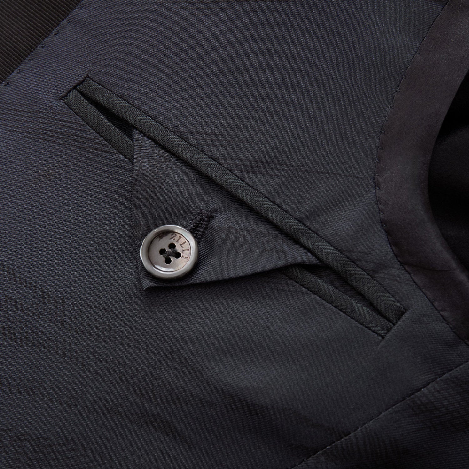 Costume à motif géométrique en laine - Gris & Noir