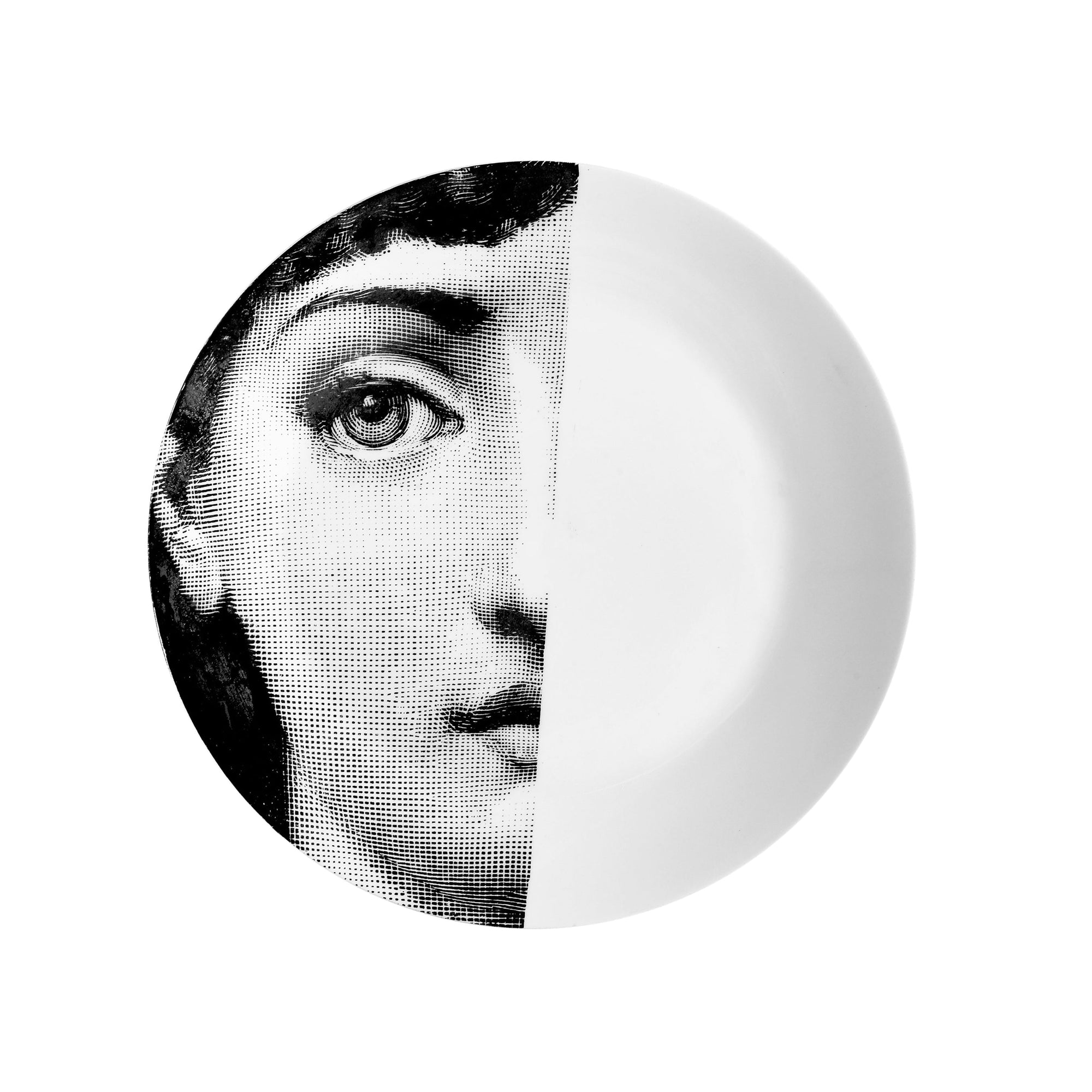 Assiette Tema e Variazioni n°31 en porcelaine - Noir & Blanc