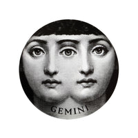 Tema e Variazioni n.350 porcelain plate - Black & White