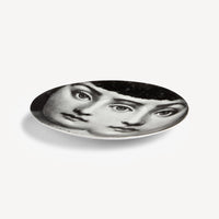 Tema e Variazioni n.350 porcelain plate - Black & White