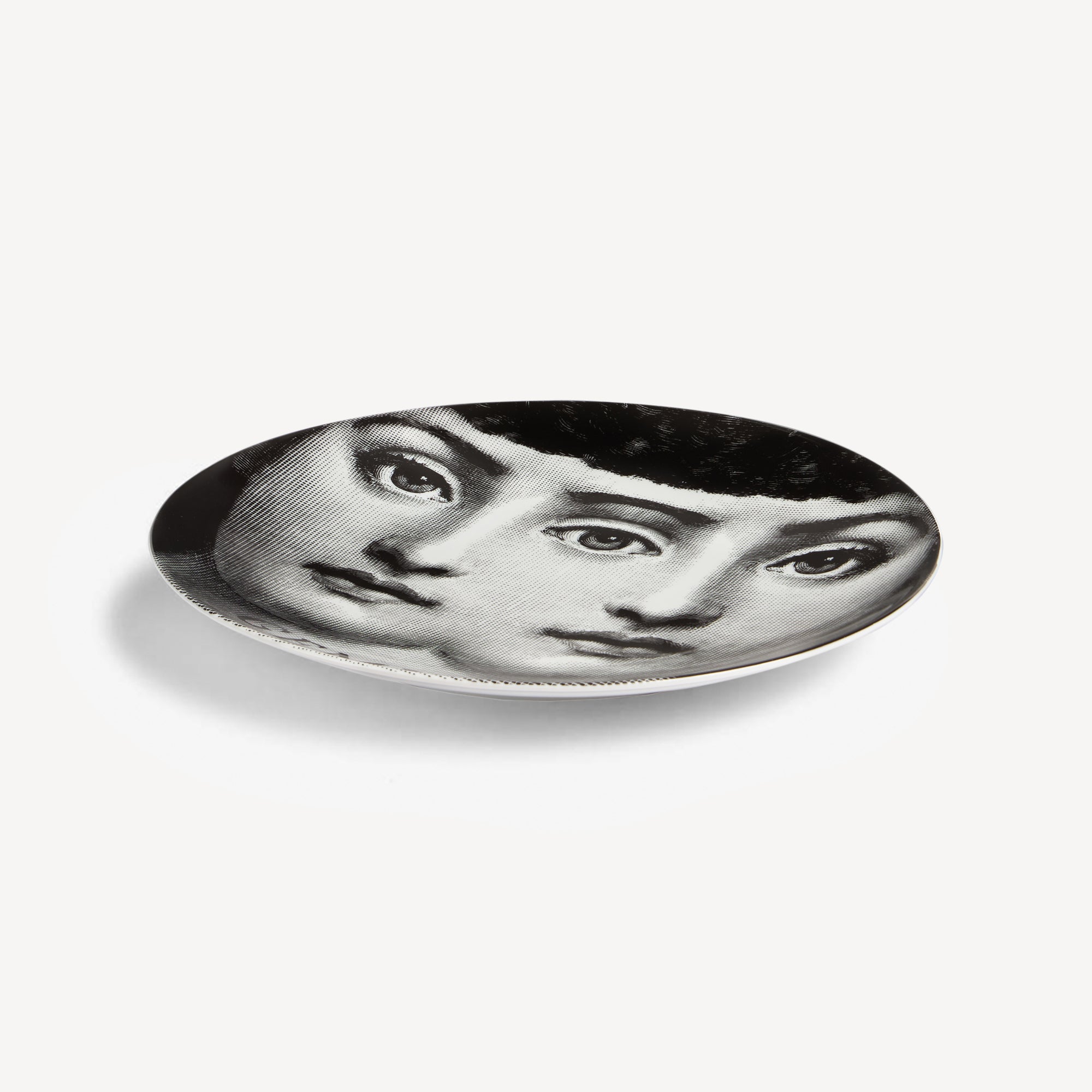 Tema e Variazioni n.350 porcelain plate - Black & White